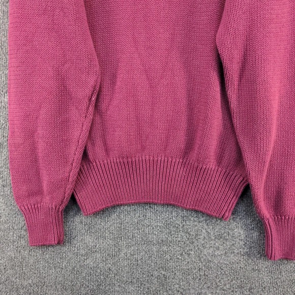 Eddie Bauer Men's Sweater Purple Small Long Sleeve Crew Neck Cotton Vintage - Picture 4 of 11
